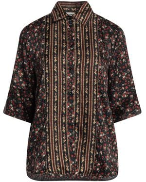 Sandro Bedrucktes hemd aus twill - Braun