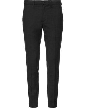 Siviglia Charcoal Trousers Polyester, Virgin Wool, Elastane - Black