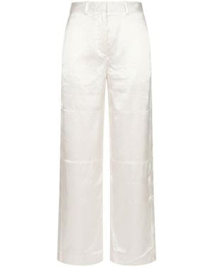 Jil Sander Trousers Viscose - White