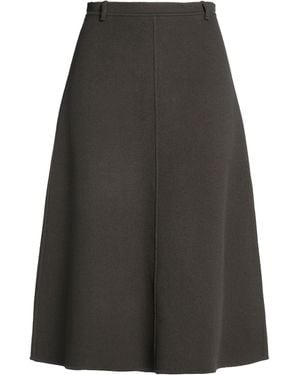 Max Mara Midi Skirt Virgin Wool - Gray