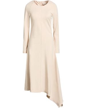 MEIMEIJ Midi Dress Viscose, Polyamide, Elastane - Natural