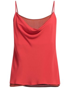Semicouture Top Acetate, Silk - Red