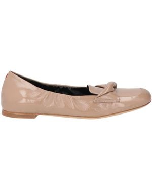 Halmanera Taupe Loafers Leather - Natural