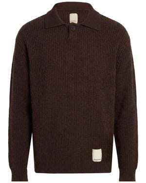 Emporio Armani Jumper Wool, Polyamide - Brown