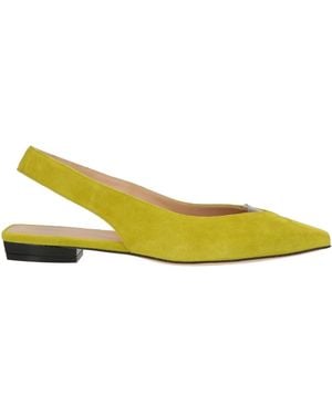 Sergio Rossi Ballet Flats Leather, Pvc - Yellow