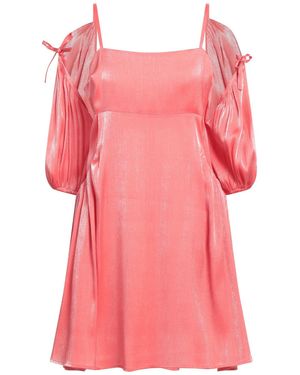 Silvian Heach Coral Mini Dress Rayon, Polyester - Pink