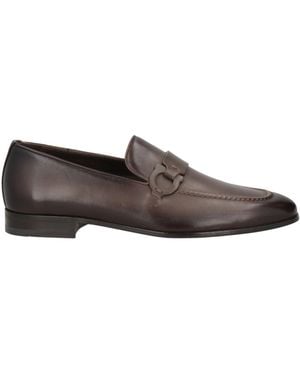 Ferragamo Chocolate Loafers Calfskin - Gray