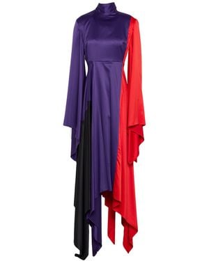 Solace London Vestido Largo - Rojo