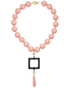 Almala Necklace Plastic - White