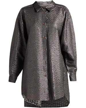 Alysi Shirt Viscose, Polyester, Metallic Fibre - Grey