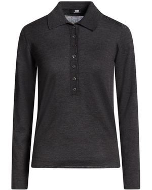 Alpha Studio The Fine Essentials Charcoal Jumper Cashmere - Black