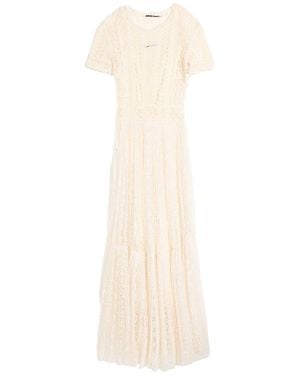 Dior Ivory Maxi Dress Silk, Elastane - White
