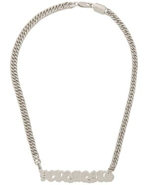 Vetements Necklace Metal - White