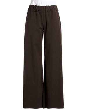 OVER/D Dark Pants Polyester, Viscose, Elastane, Cotton, Polyamide - Black