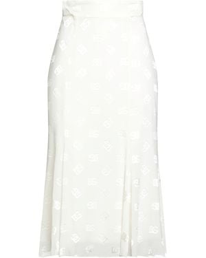 Dolce & Gabbana Midi Skirt - White