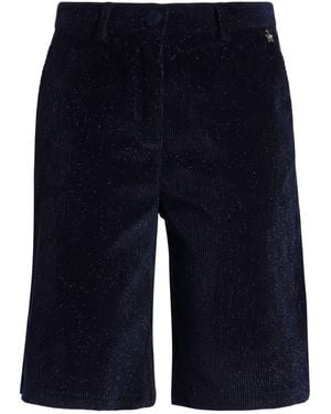 Souvenir Clubbing Midnight Shorts & Bermuda Shorts Cotton, Viscose, Polyamide, Elastane - Blue