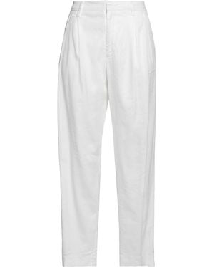RE_HASH Pants Linen, Viscose, Cotton, Elastane - White