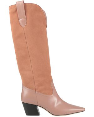 JORGEENAH Antique Rose Boot Leather - White