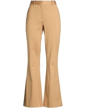 Circolo 1901 Camel Trousers Cotton, Elastane - Natural
