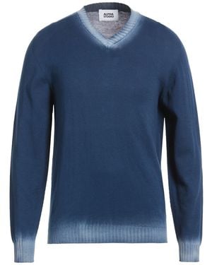 Alpha Studio Pullover - Bleu