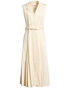 Crida Milano Maxi Dress Cotton, Elastane - Natural