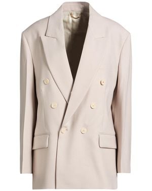 Victoria Beckham Light Blazer Polyester, Virgin Wool, Elastane - Natural