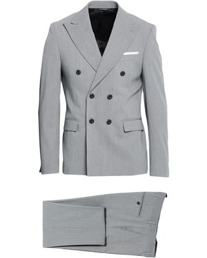 Daniele Alessandrini Suit Polyester, Viscose, Wool, Elastane - Grey