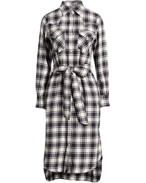 Roy Rogers Midi Dress Cotton - White