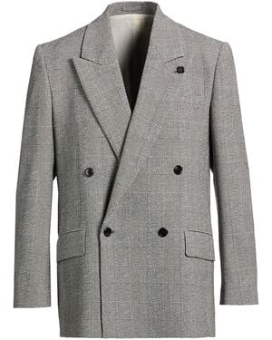 Lardini Blazer Polyester, Wool, Elastane - Grey