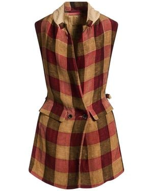 Uma Wang Blazer Linen, Viscose - Brown