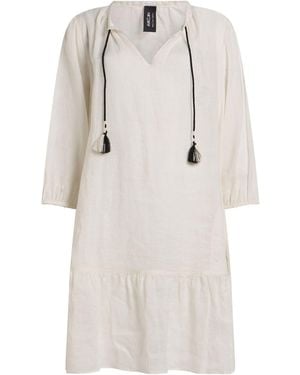 Marc Cain Ivory Mini Dress Cotton - White