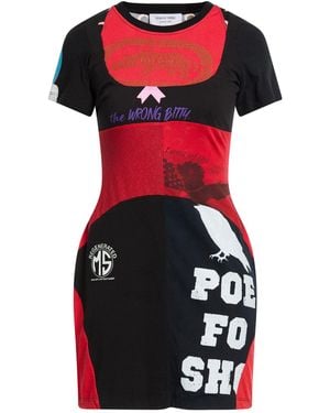 Marine Serre Line Mini Dress Cotton - Red