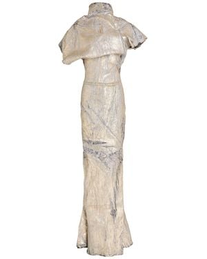 Rick Owens Maxi Dress Cotton, Elastane, Rubber - White