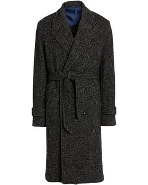 Drumohr Coat Virgin Wool, Mohair Wool, Alpaca Hair, Polyamide - Black