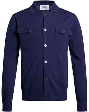 Alpha Studio Cardigans - Blue