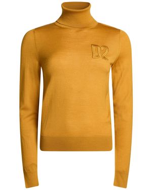 DSquared² Col Roulé - Jaune