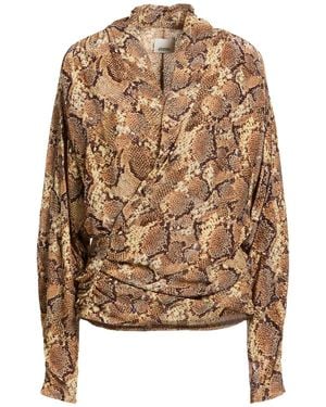 Isabel Marant Camel Shirt Silk, Viscose - Brown