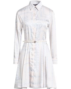 Versace Ivory Mini Dress Polyester - White