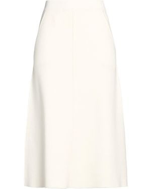 Max Mara Ivory Midi Skirt Viscose, Polyamide, Wool - White