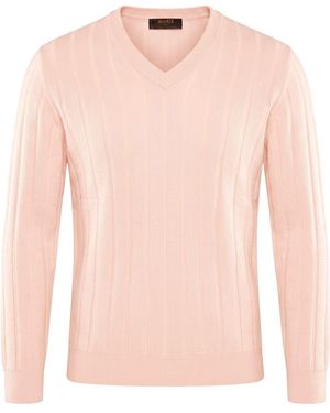 Moorer Sweater Virgin Wool - Pink
