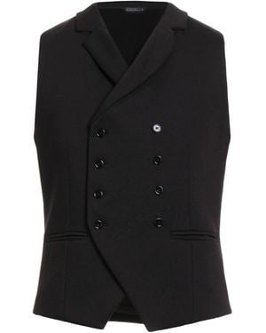 Daniele Alessandrini Tailored Vest Polyester, Viscose, Elastane - Black