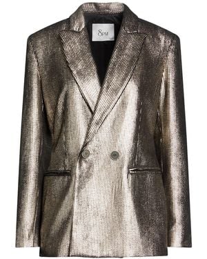 8pm Blazer Polyester, Polyamide, Elastane - Brown