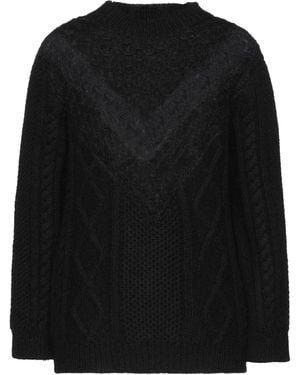 RED Valentino Sweater Acrylic, Mohair Wool, Polyamide, Polyester - Black