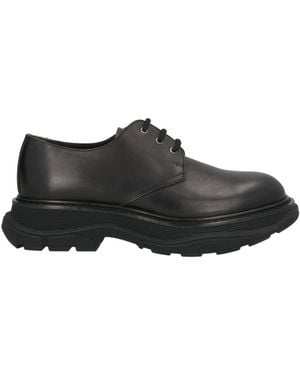McQueen Lace-Up Shoes Leather - Black