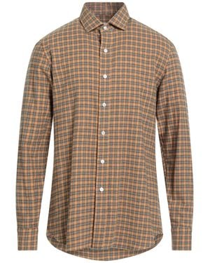 Salvatore Piccolo Marigold Shirt Cotton - Brown