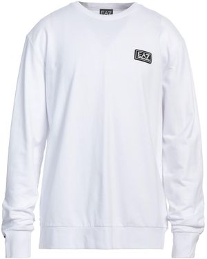 EA7 Sweatshirt Cotton, Elastane, Polyamide, Polyester - White