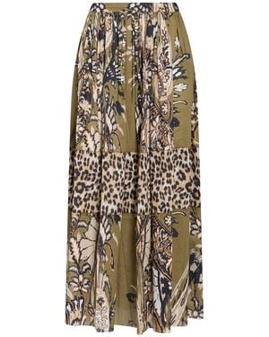 MARYBLOOM Military Maxi Skirt Cotton - Natural