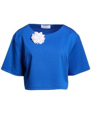 Gaelle Paris Bright T-Shirt Polyester, Viscose, Elastane - Blue