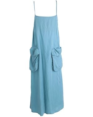 Sunnei Maxi Dress Cupro, Viscose - Blue