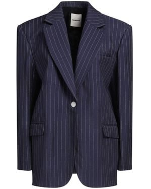 Sandro Blazer Viscose, Polyamide - Blue